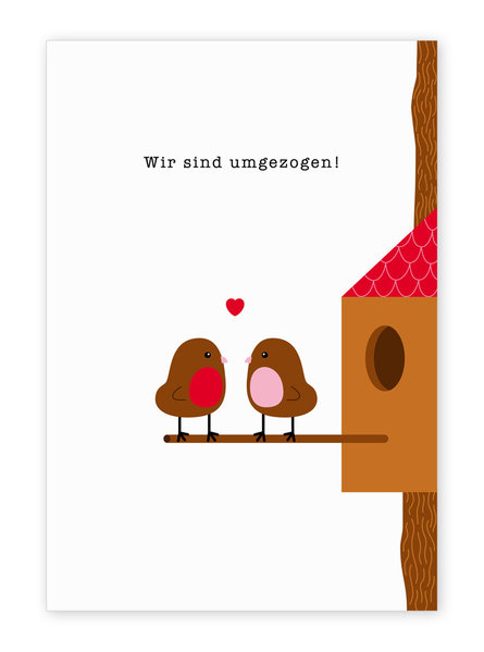 Postkarte "Umzug"
