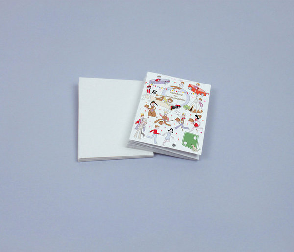 Grußkarten-Set "Einladung zum Kindergeburtstag – Jungen" – 9 identische Einladungskarten  in Box