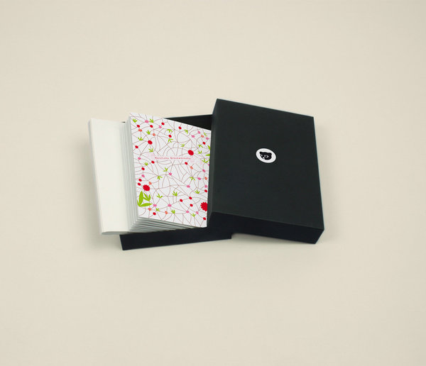 Grußkarten-Set  "Floral " – 9 verschiedene Grußkarten in schöner Box