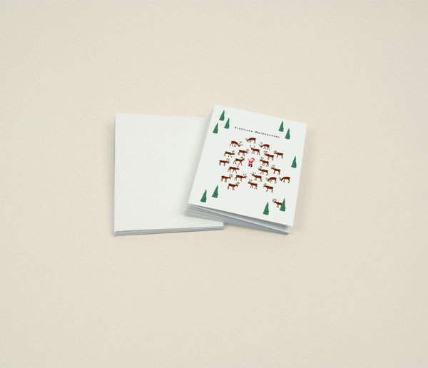 Grußkarten-Set "Weihnachten – Fröhliche Weihnachten" – 9 identische Weihnachtskarten in schöner Box