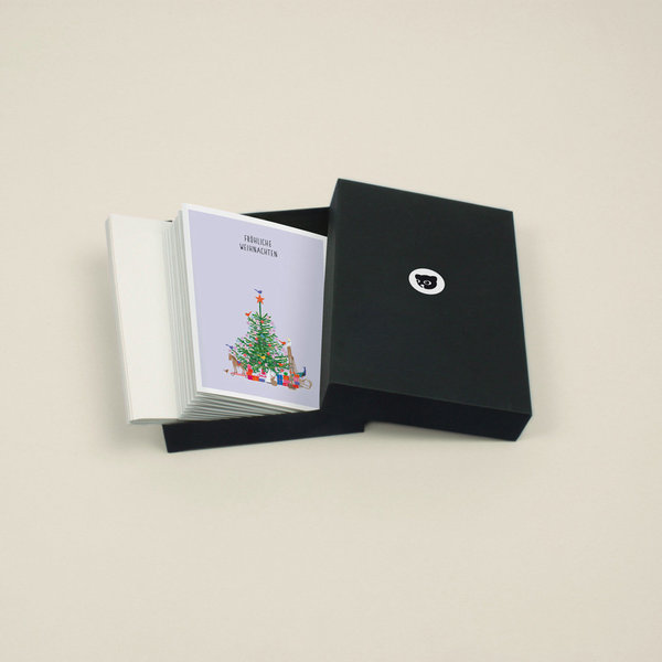 Grußkarten-Set "Weihnachten" – 9 hochwertige Weihnachtskarten mit Briefumschlägen in schöner Box