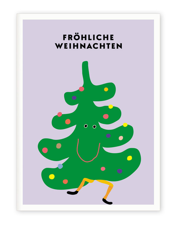 Klappkarte "Fröhliche Weihnachten" mit Briefumschlag